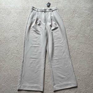 Abercrombie & Fitch A&F Women Sloane Tailored Pants High Rise Light Taupe 4S 27”